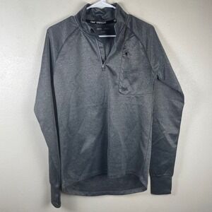 ASOS 4505 Strength Mens Medium Quarter Zip Training Top Grey Thumbholes NWT